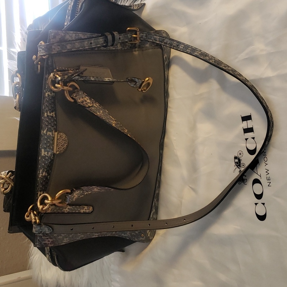 Coach color block dreamer satchel